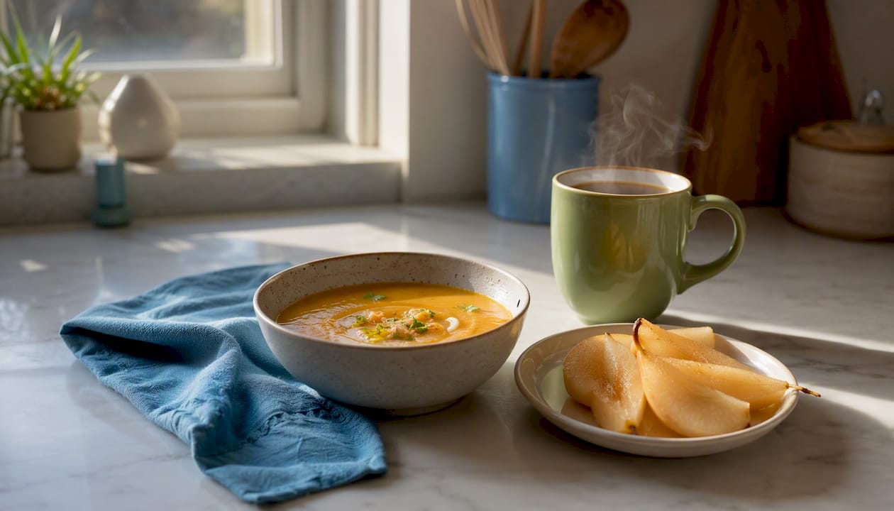Soft food meal for tooth filling recovery