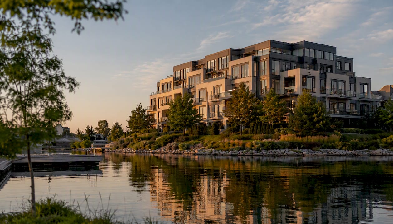 Friday Harbour waterfront condominiums exterior view