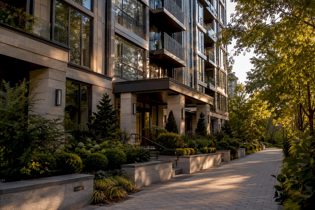Ontario condominium building exterior