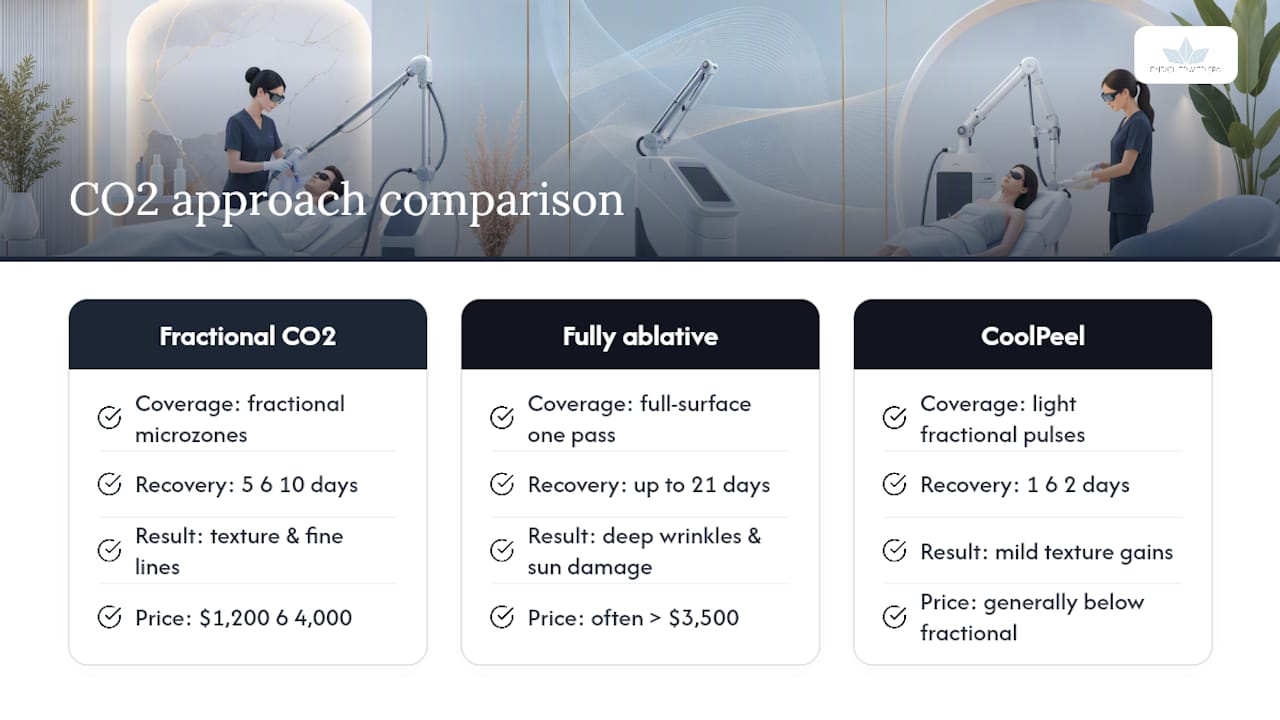 CO2 laser resurfacing approach comparison