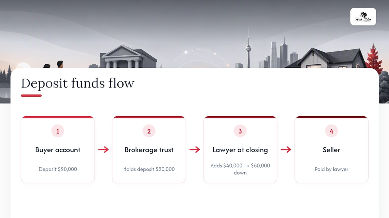 Deposit applied toward total down payment
