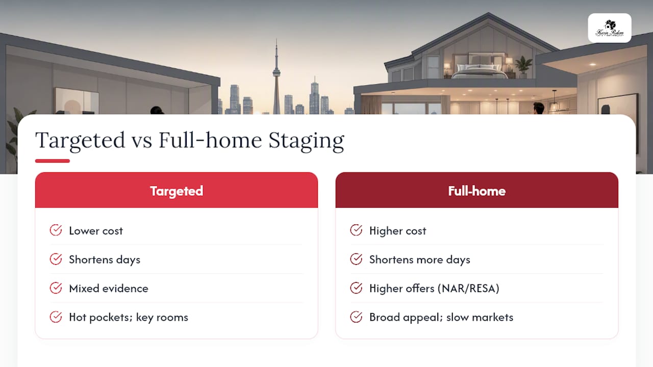 Targeted versus full-home staging comparison