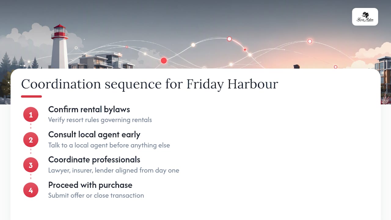 Waterfront purchase coordination process