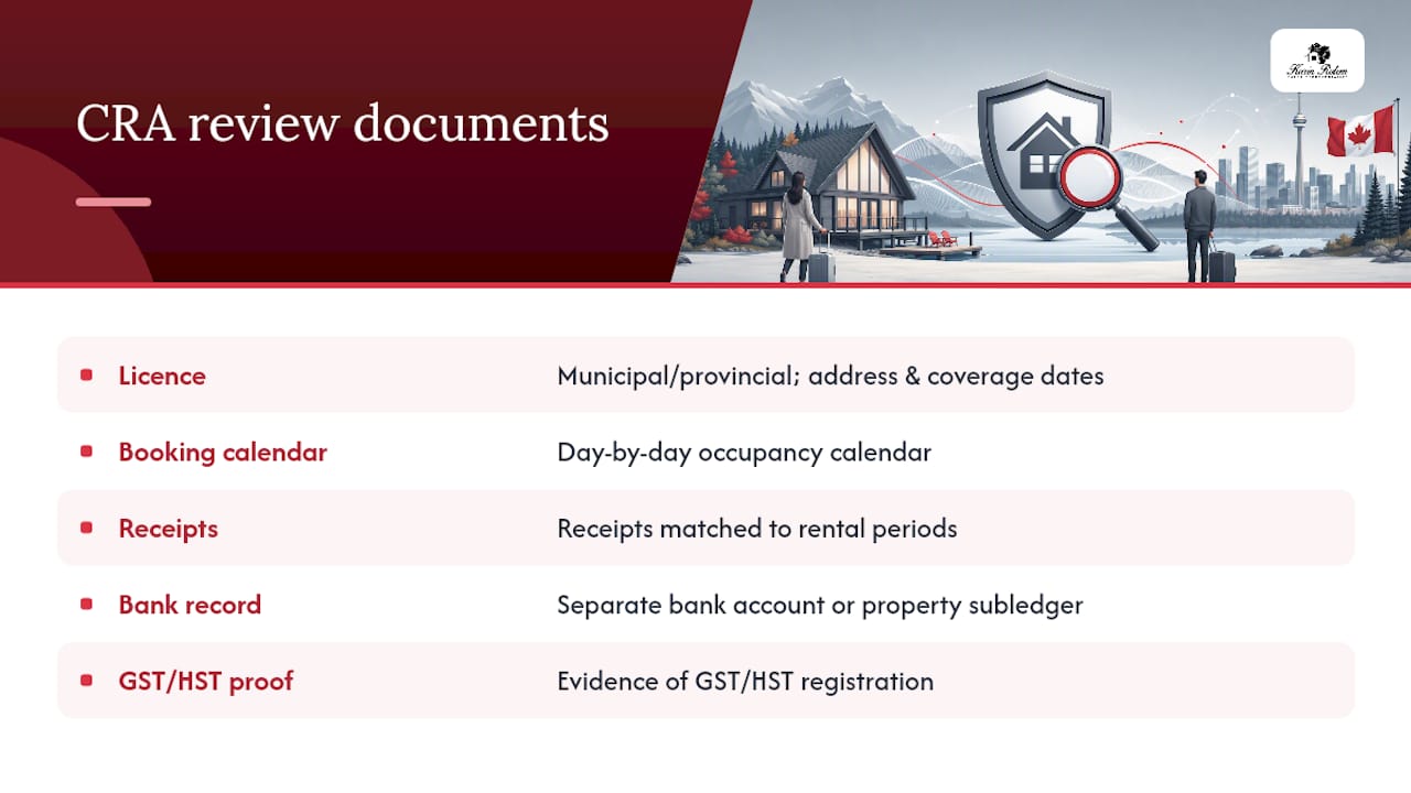 Records needed for rental tax review