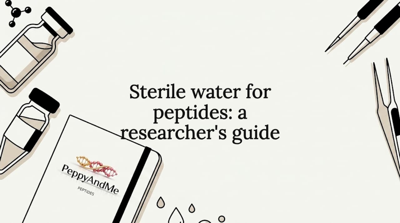 Decorative science theme title card illustration