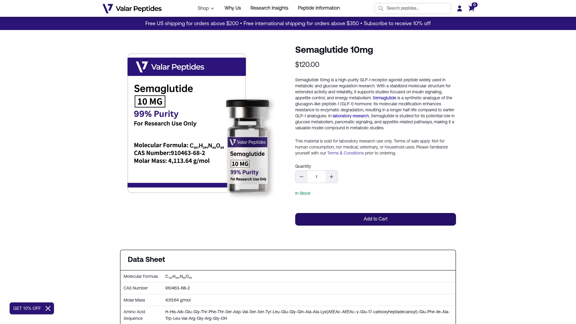https://valarpeptides.com/product/semaglutide-10mg