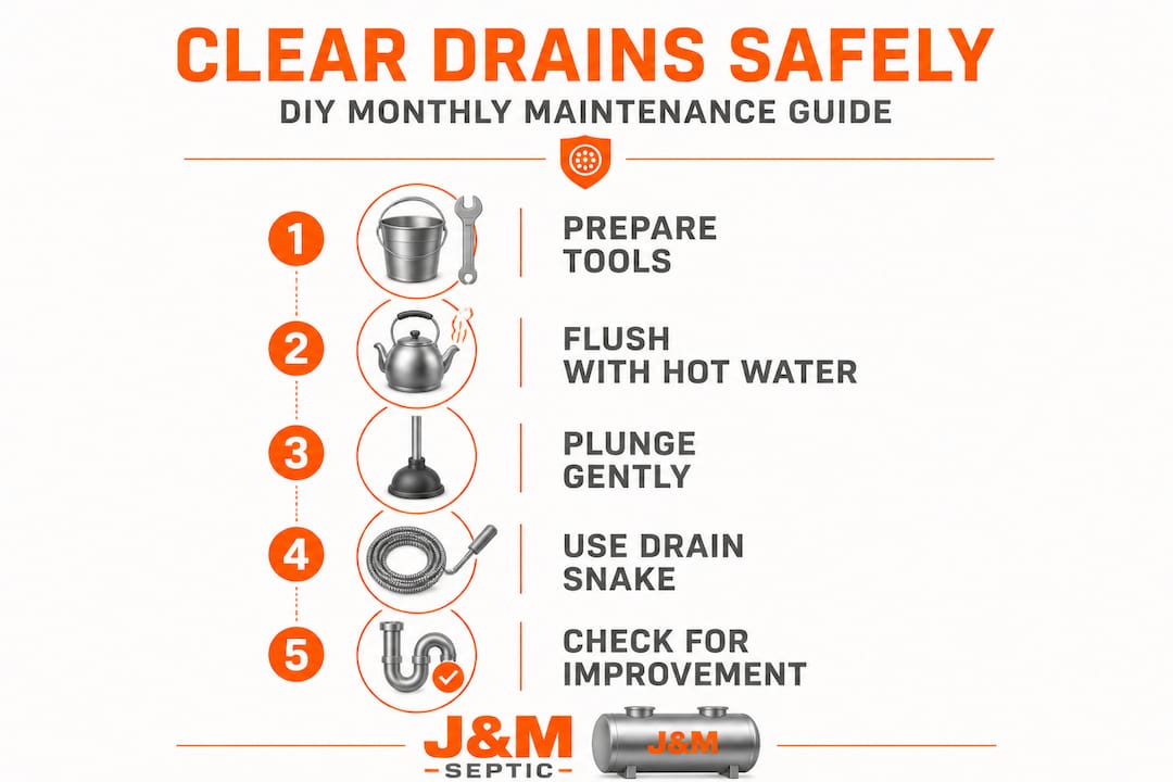 How to clear slow drains safely: DIY tips for homeowners