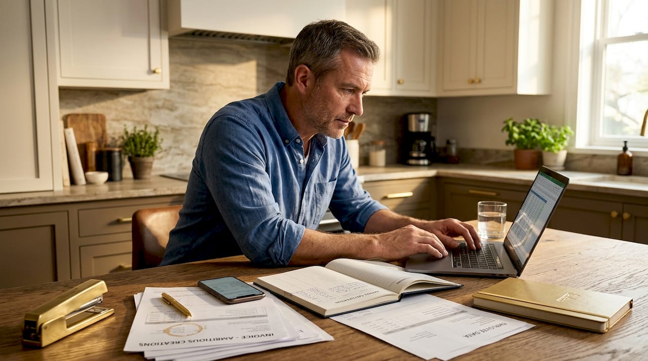 Business owner manages payroll with loan