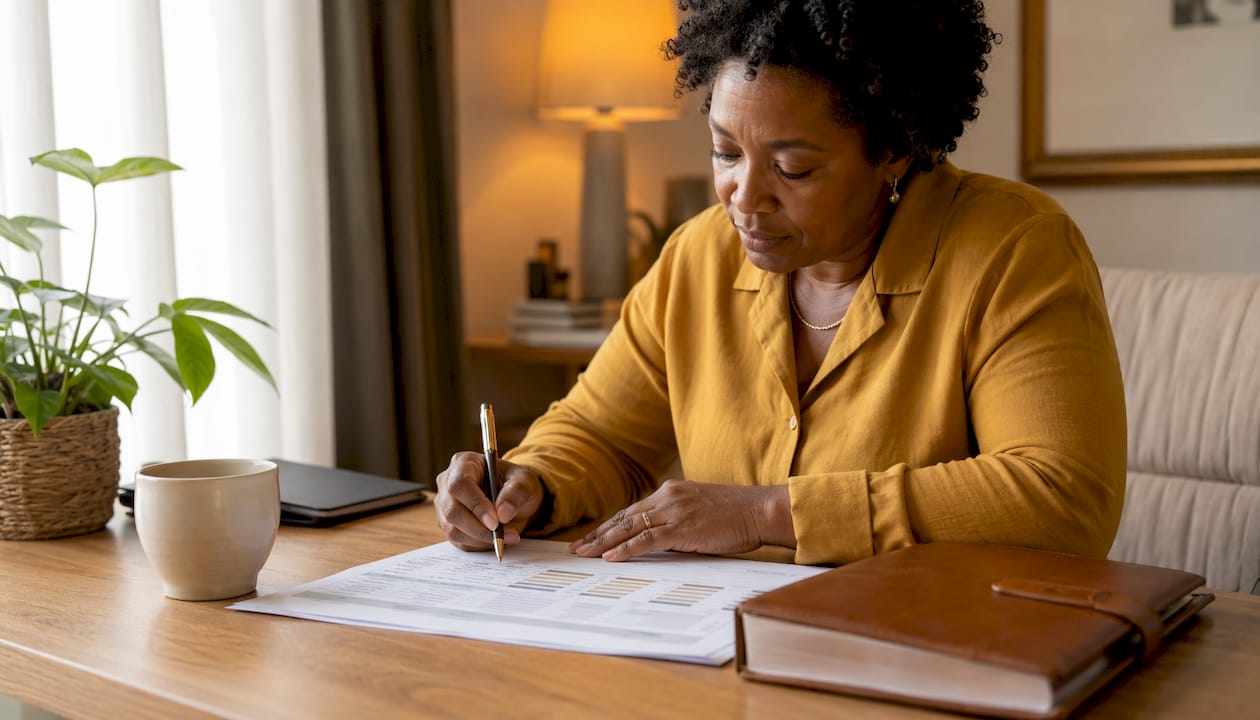Hands comparing small business loan criteria
