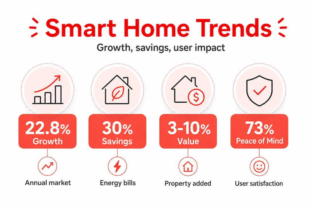Smart home industry stats and impact