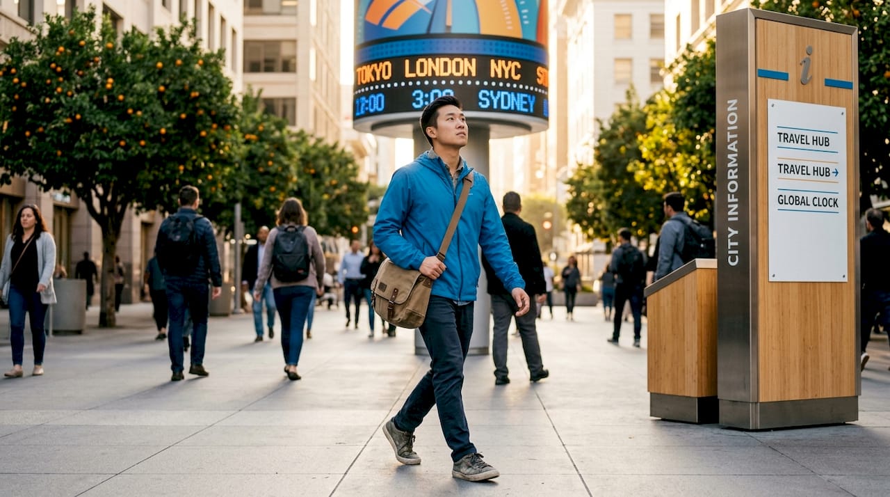 Why Local Transportation Knowledge Matters to Tourists 2 Commuter walks through busy metro station