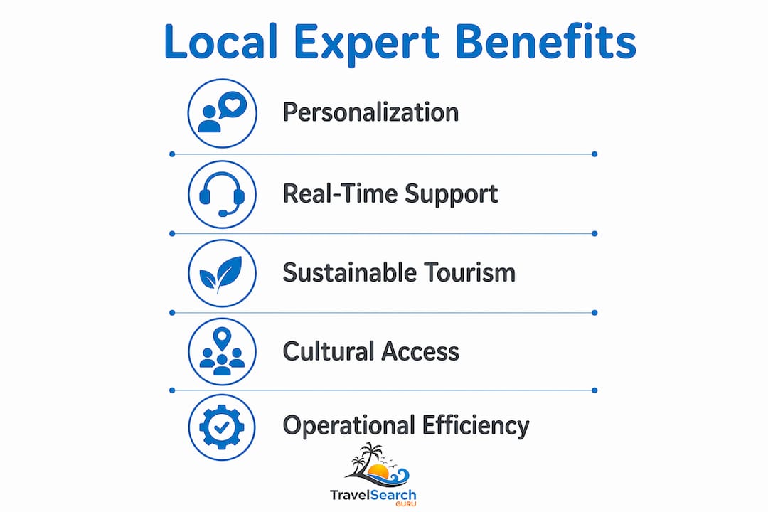 The Real Role of Local Travel Experts in Tourism 2 Infographic showing benefits of local travel experts