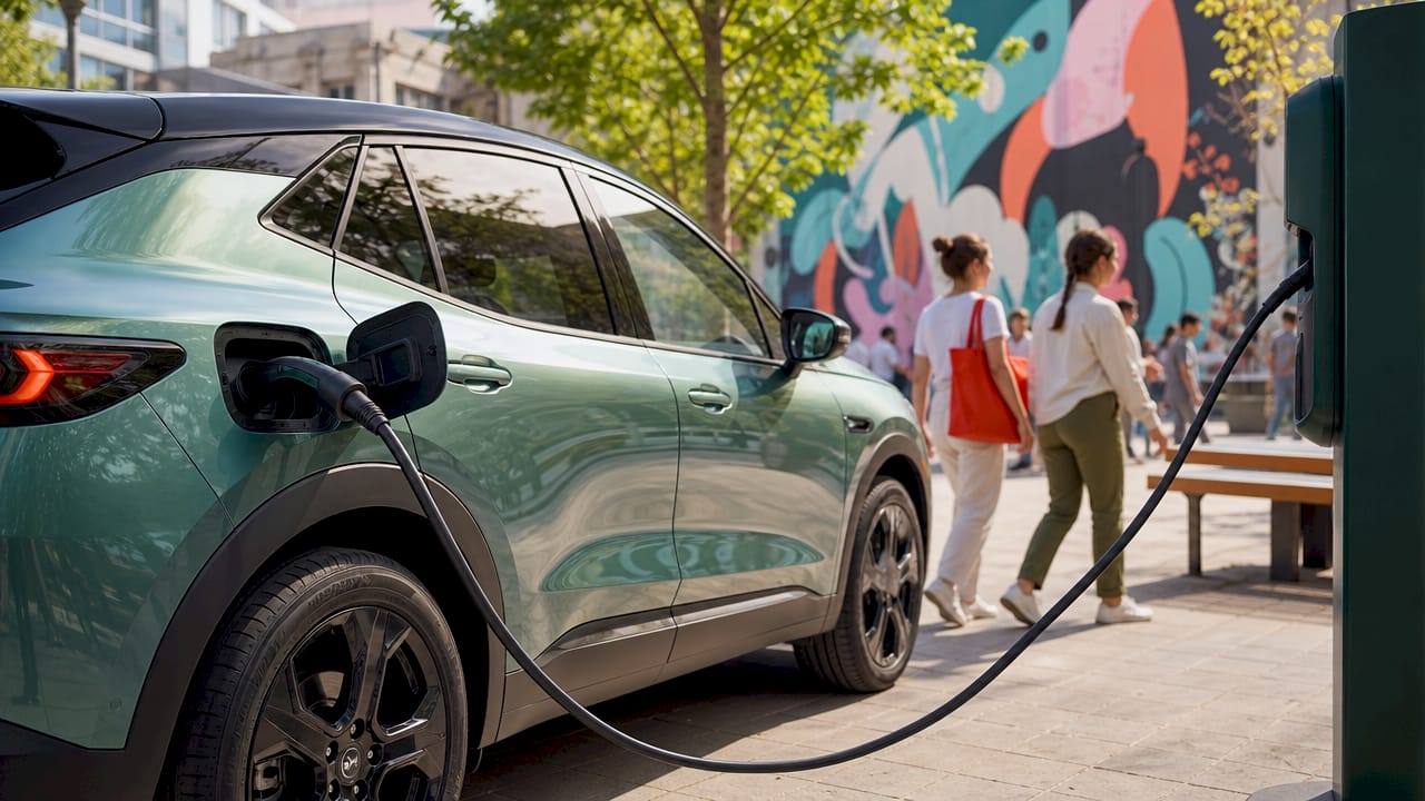 Electric vehicle charging in an urban setting