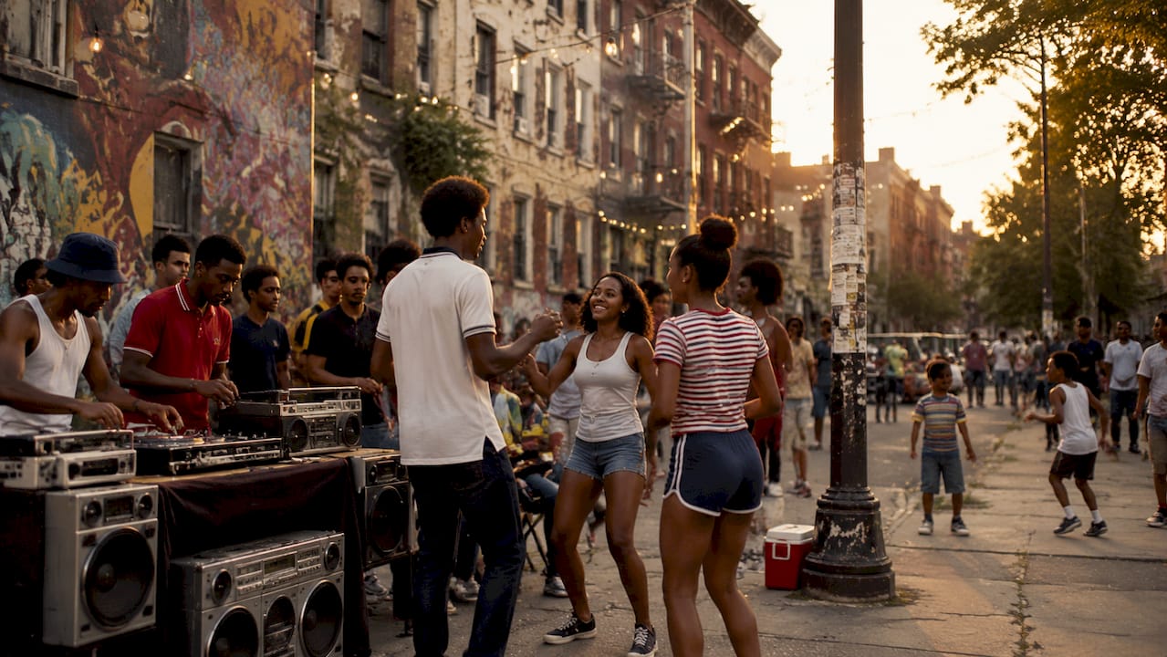 Hip Hop: What It Is, Where It Came From, and Why It Matters 2026 Lizard's Lunch 1970s South Bronx street hip hop block party