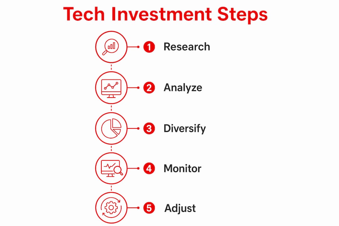 Why Invest in Tech Stocks: Your 2026 Growth Guide 2026 Lizard's Lunch Infographic illustrating steps to invest in tech stocks