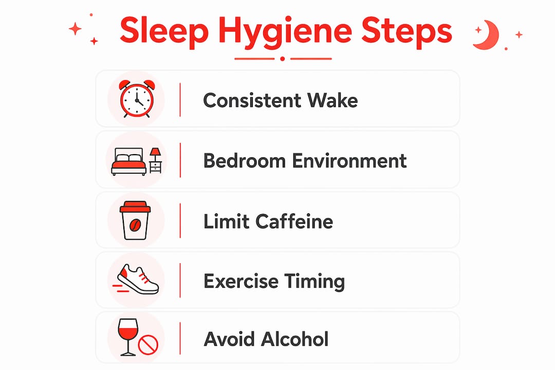Why Sleep Hygiene Is Important for Your Health 2026 Lizard's Lunch Infographic summarizing key sleep hygiene steps