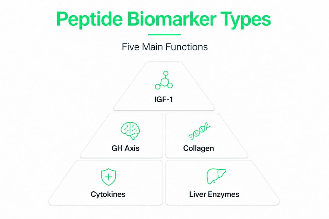 Infographic peptide biomarker types hierarchy
