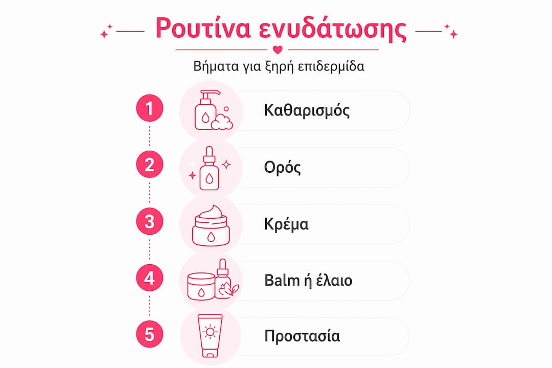 Πώς να φροντίσετε το ξηρό δέρμα: Βήματα για σωστή περιποίηση
