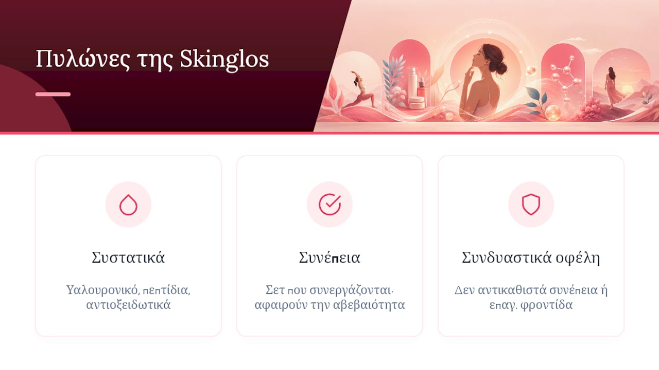 Η οπτική της Skinglos: επιστήμη και πρακτική εμπειρία — overview diagram