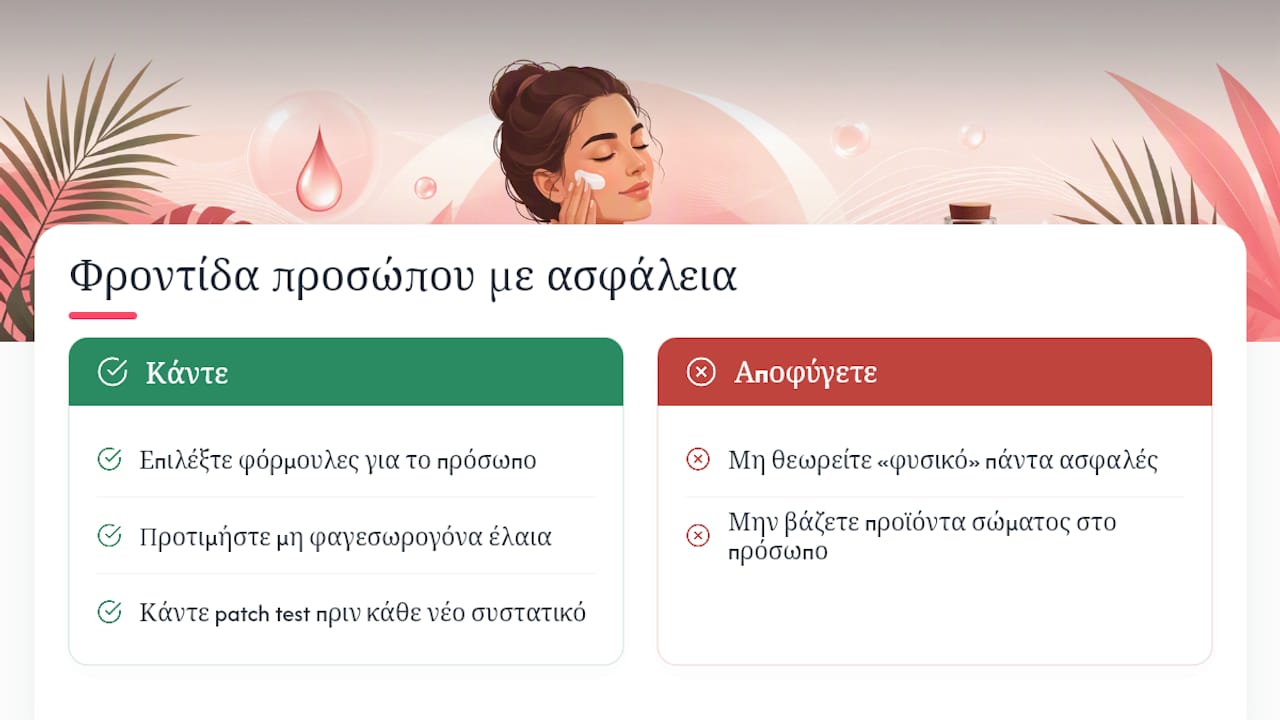 Η οπτική της Skinglos για φυσική φροντίδα με ασφάλεια — overview diagram