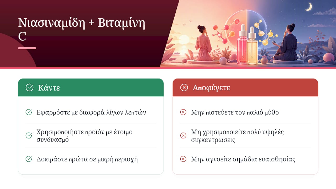 Νιασιναμίδη και βιταμίνη C μπλοκάρονται μεταξύ τους; — overview diagram