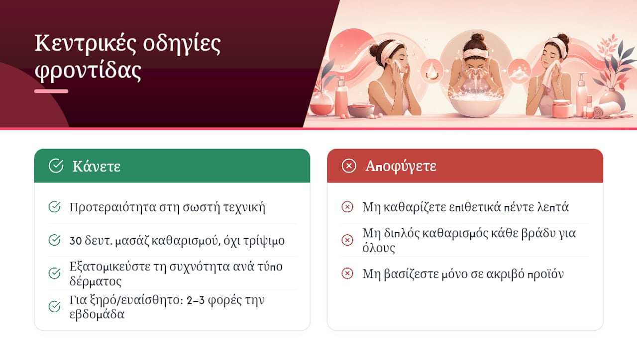 Το βαθύ καθαρισμό τον υποτιμούν, η ενυδάτωση μετά τον υπερεκτιμούν — overview diagram