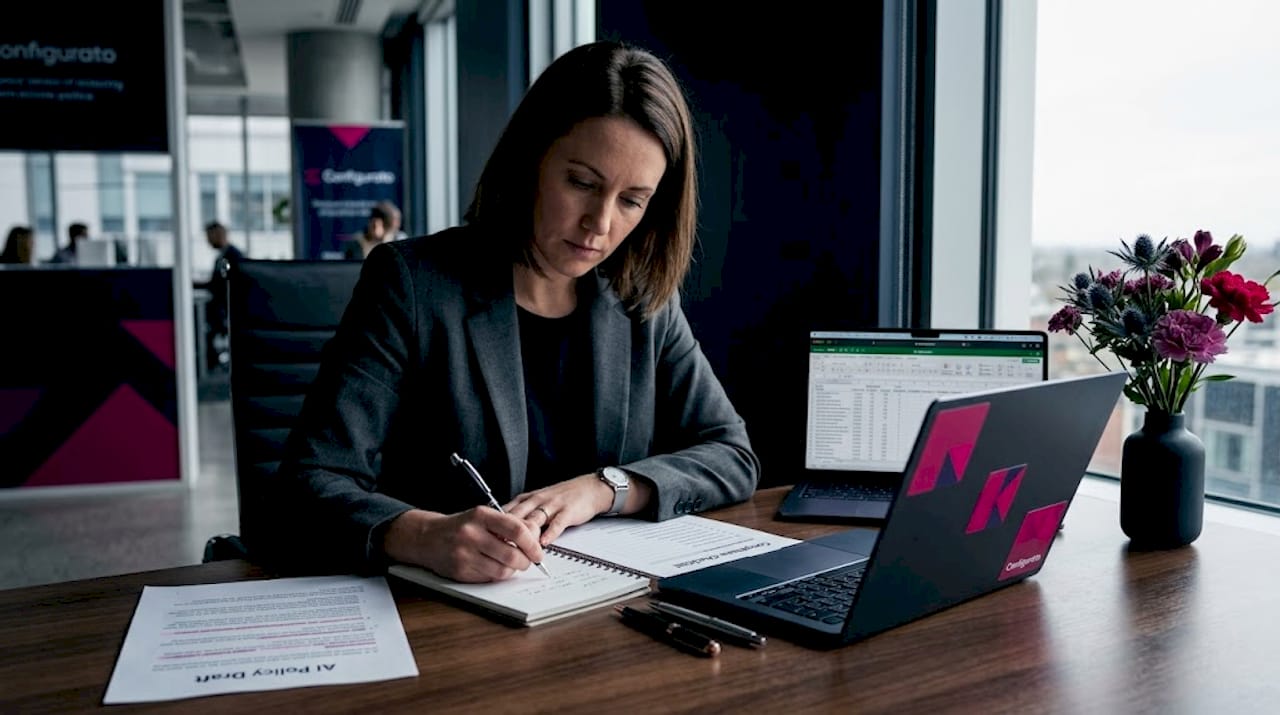HR professional drafts specific AI policy details