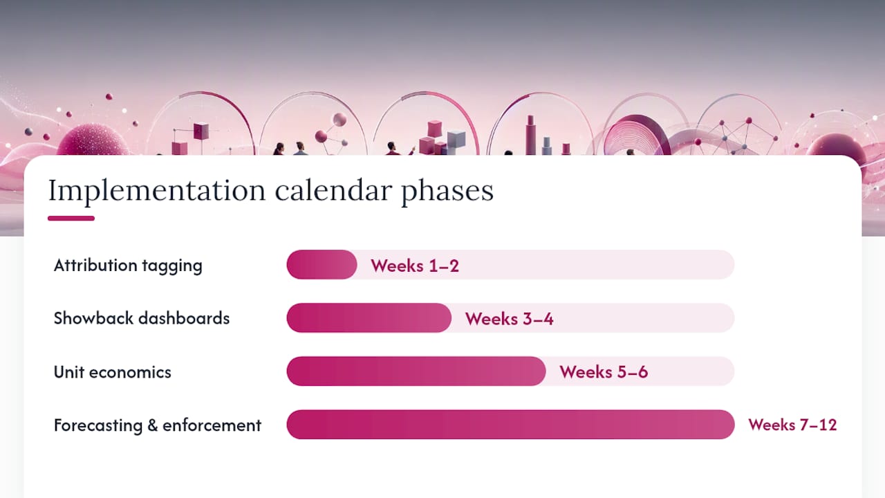 Building an Implementation Calendar That Finance Trusts — overview diagram