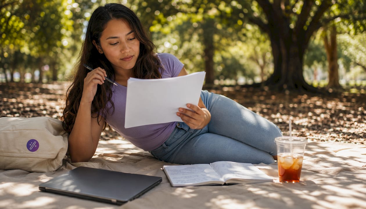 Applicant thoughtfully reviewing job offer and pay