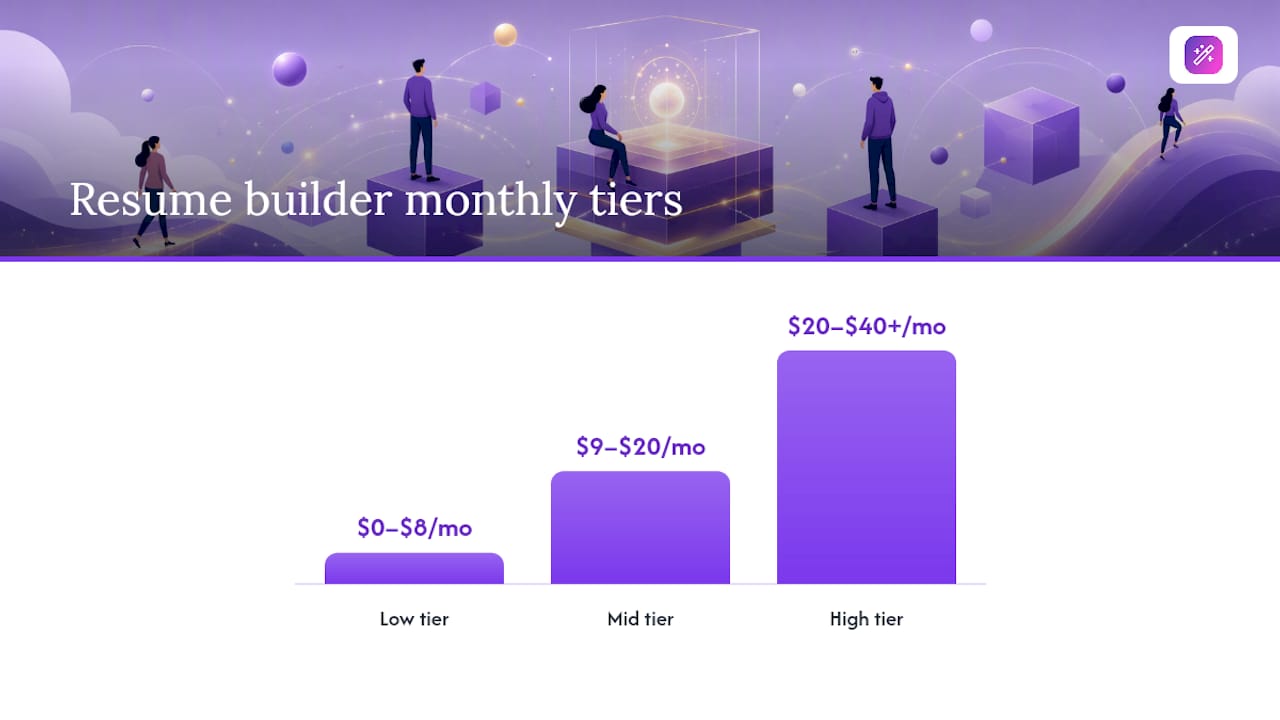 What Resume Builder Costs Actually Look Like — overview diagram