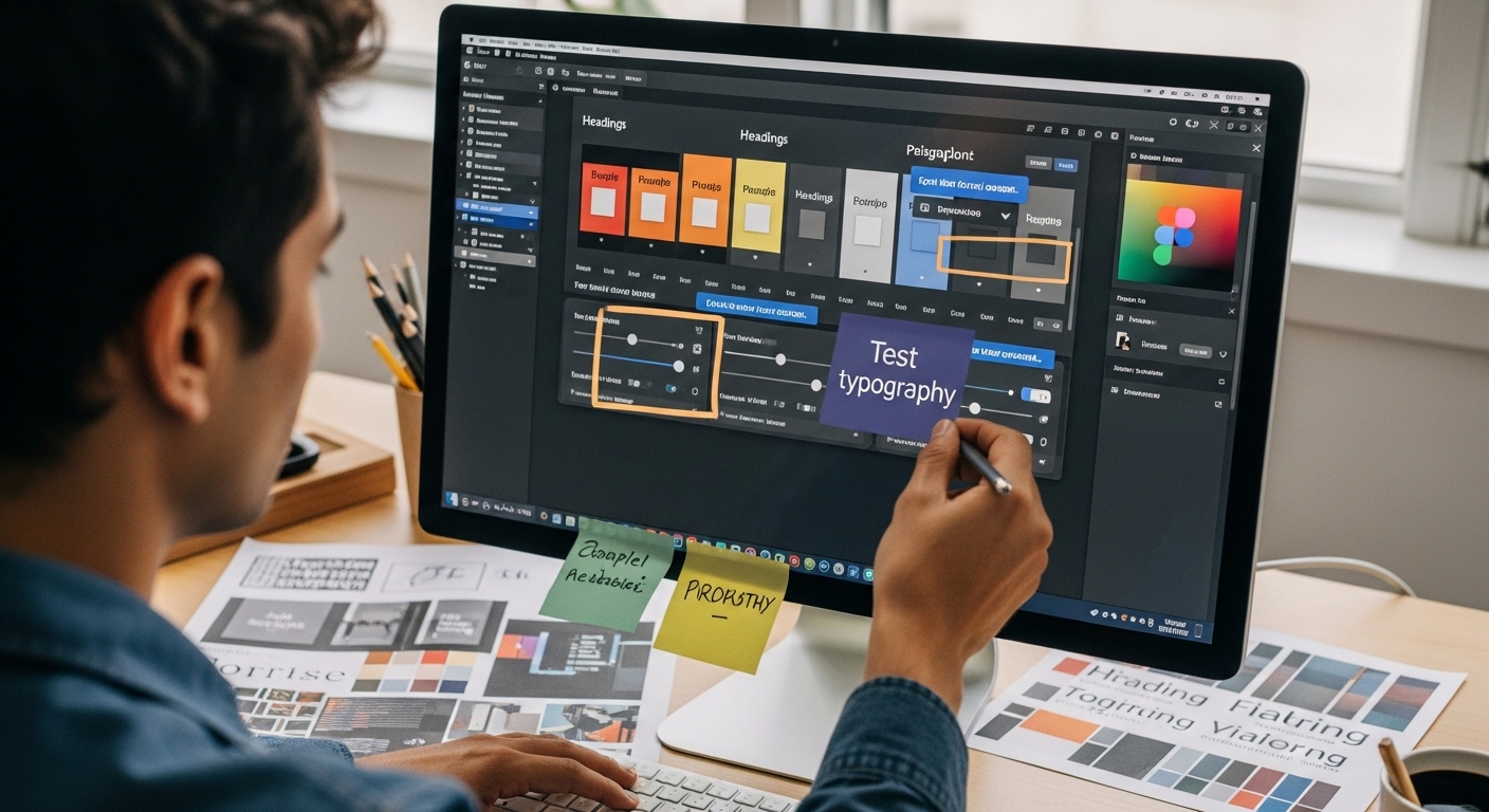 typography testing workflow