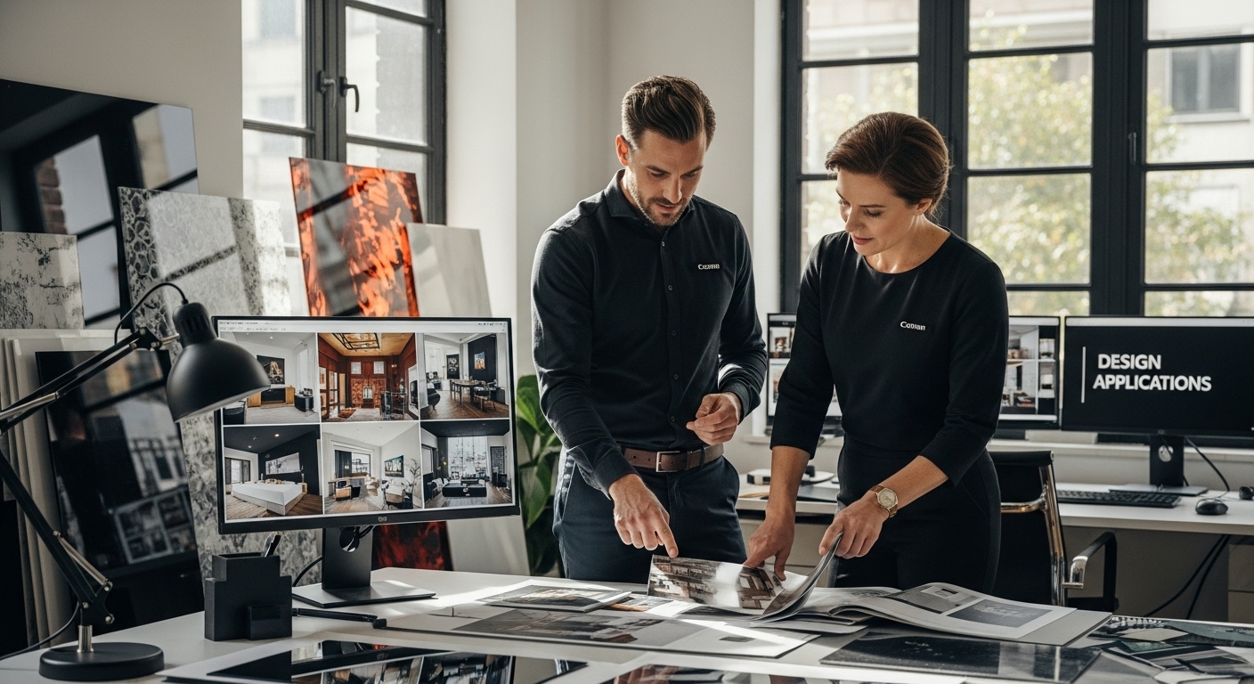 glass design interior collaboration