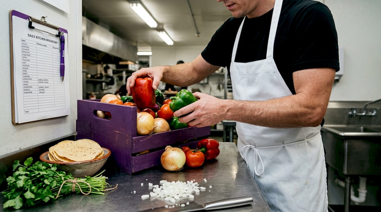 Chef preparing local fresh ingredients Winnipeg kitchen
