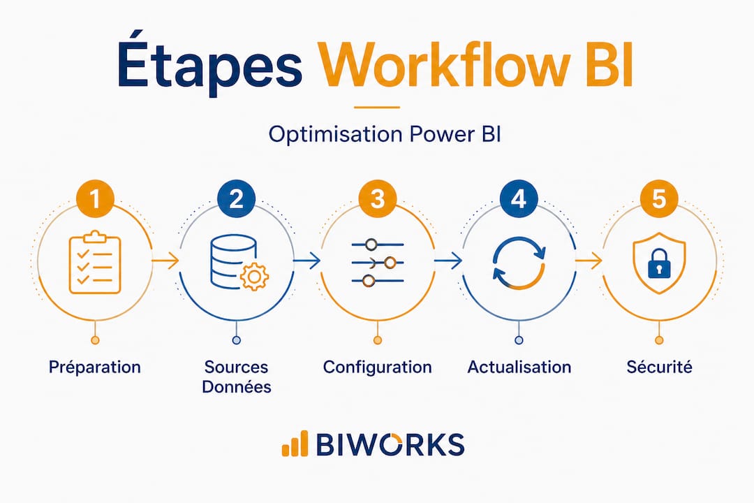 Infographie : les étapes clés pour optimiser vos processus de travail