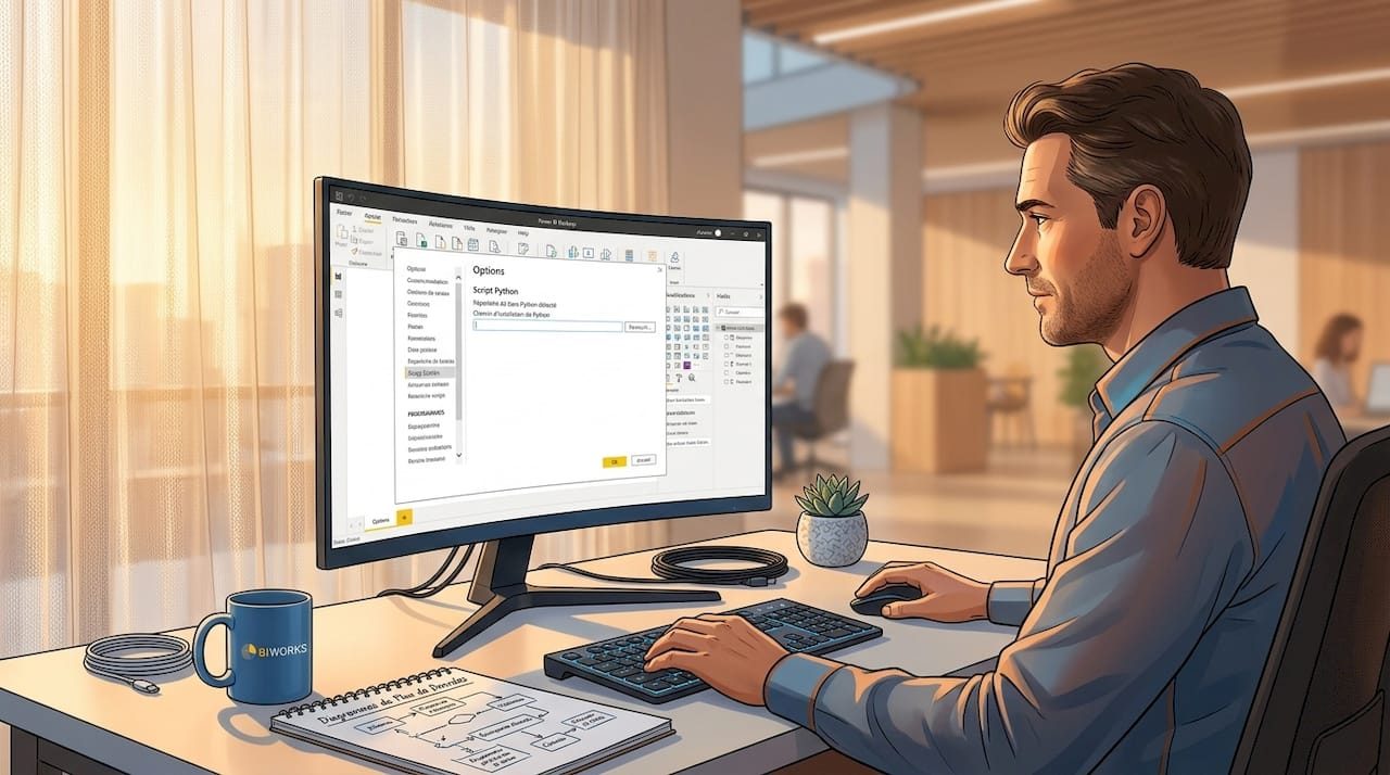 Mise en place de l’intégration Python pour l’analyse de données dans Power BI Desktop