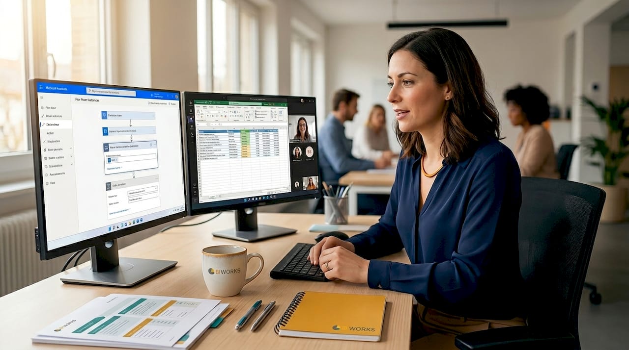 Collaboration en équipe sur la création de flux de travail avec Power Automate