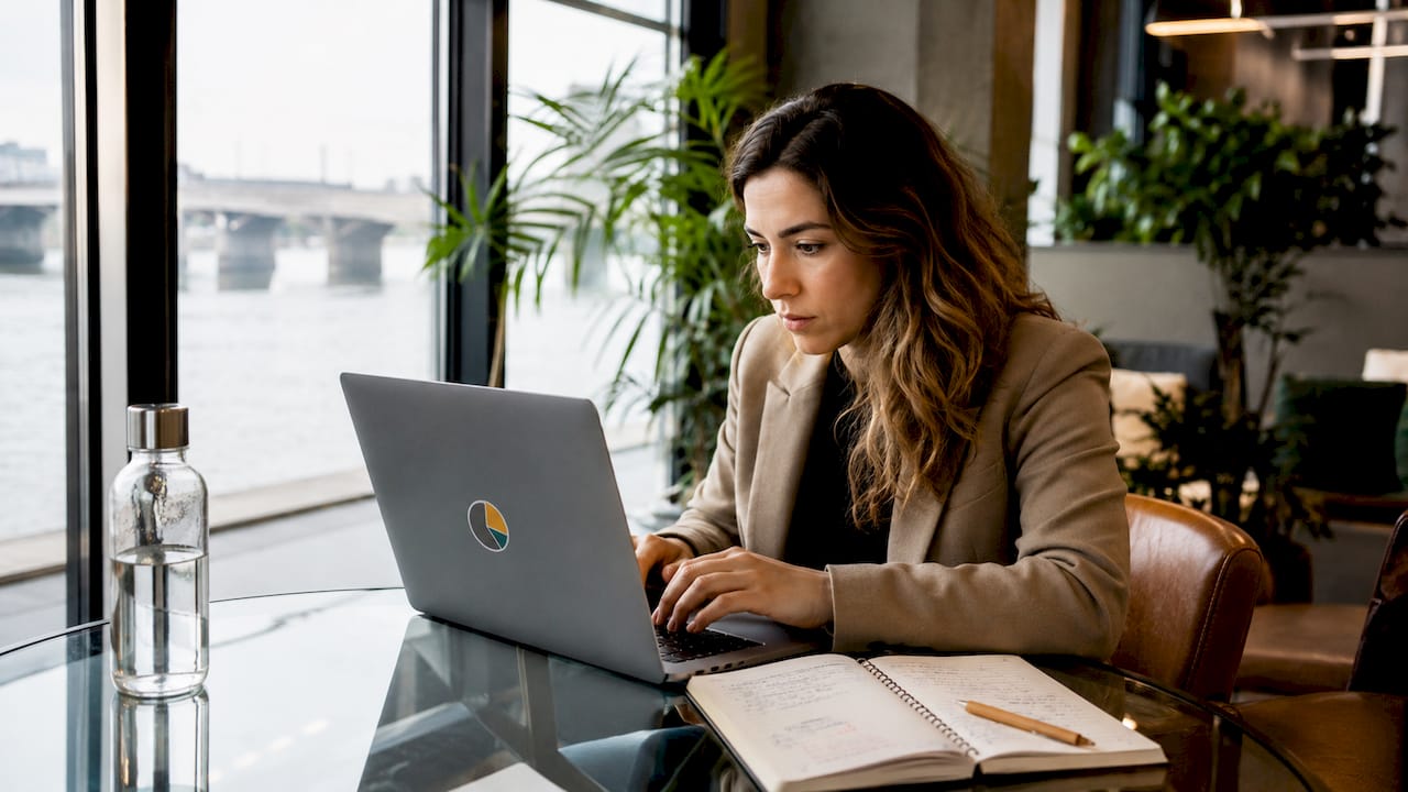 Une femme participe à une formation en présentiel sur Power Query.