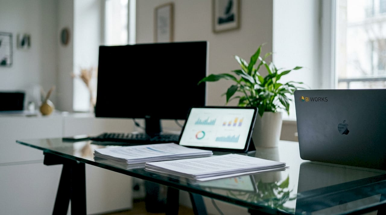 Espace de travail professionnel équipé d’outils performants pour la gestion de vos données