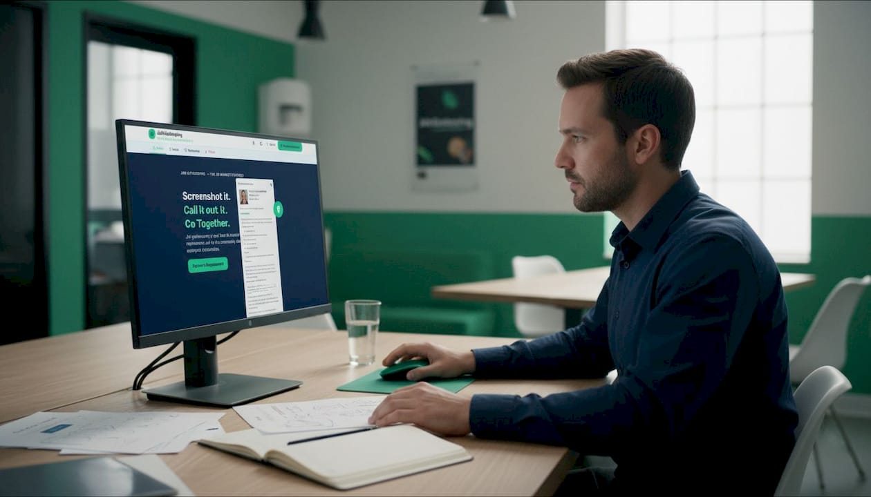 Worker reporting job posting on platform