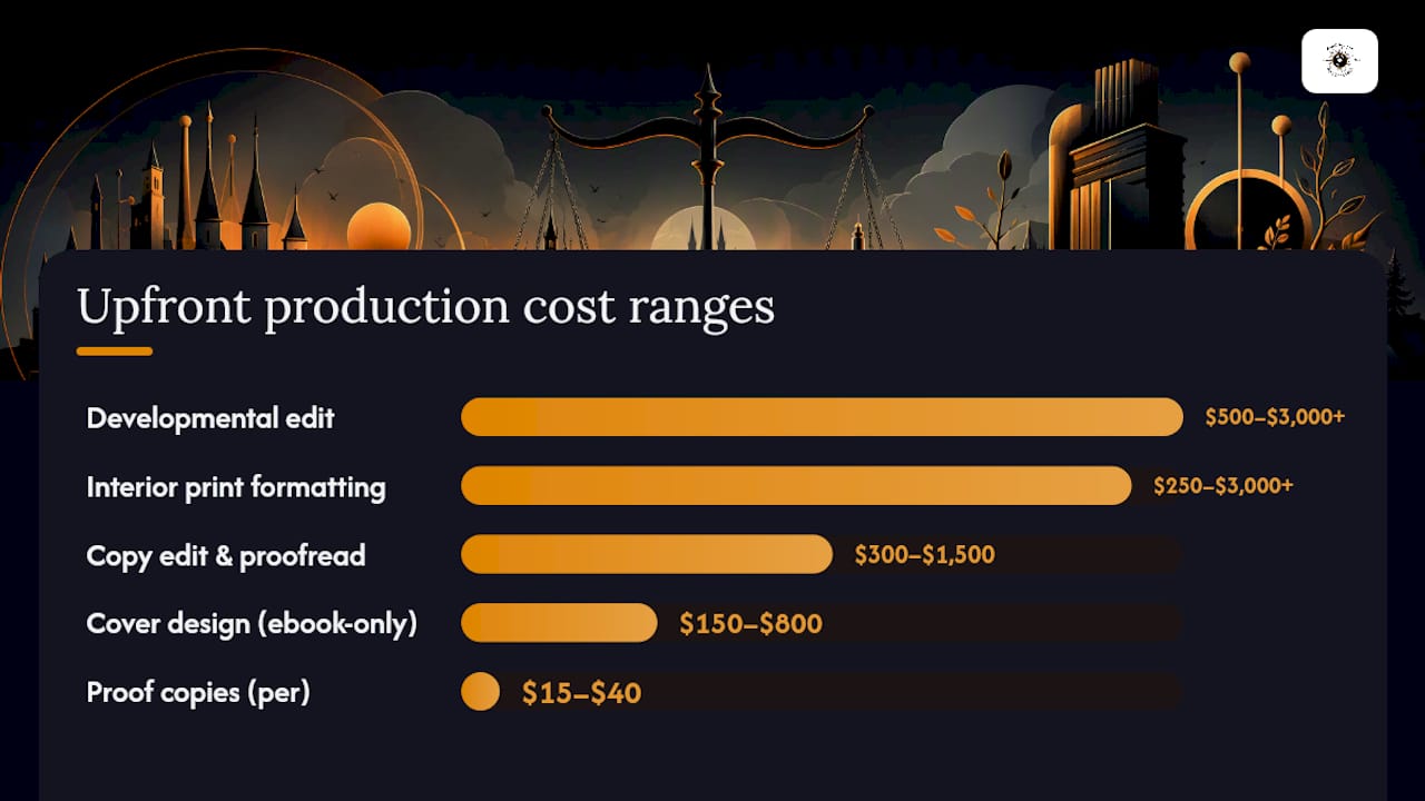 What Does Book Production Actually Cost Upfront? — overview diagram