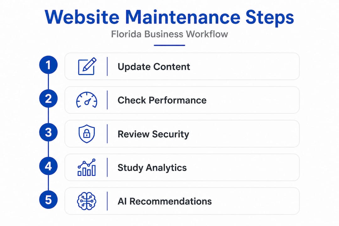 Website maintenance steps for Florida businesses