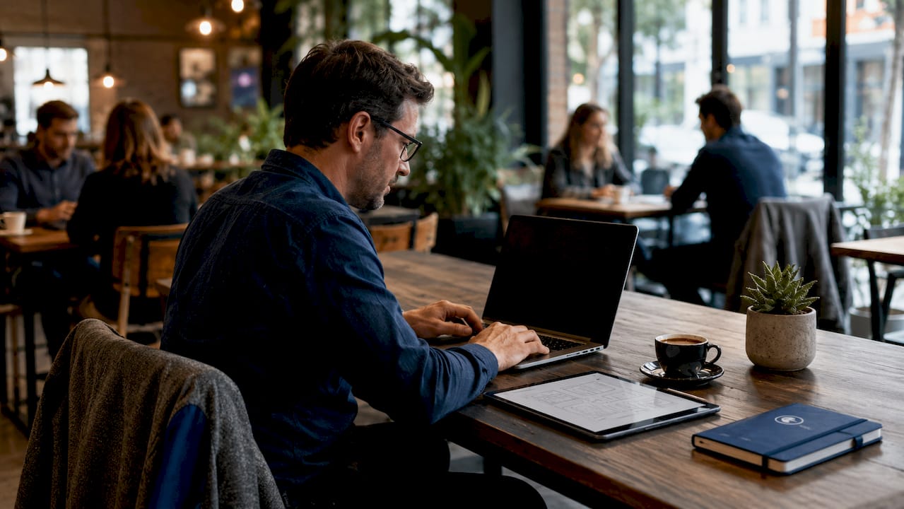 IT professional configuring hosting plugins