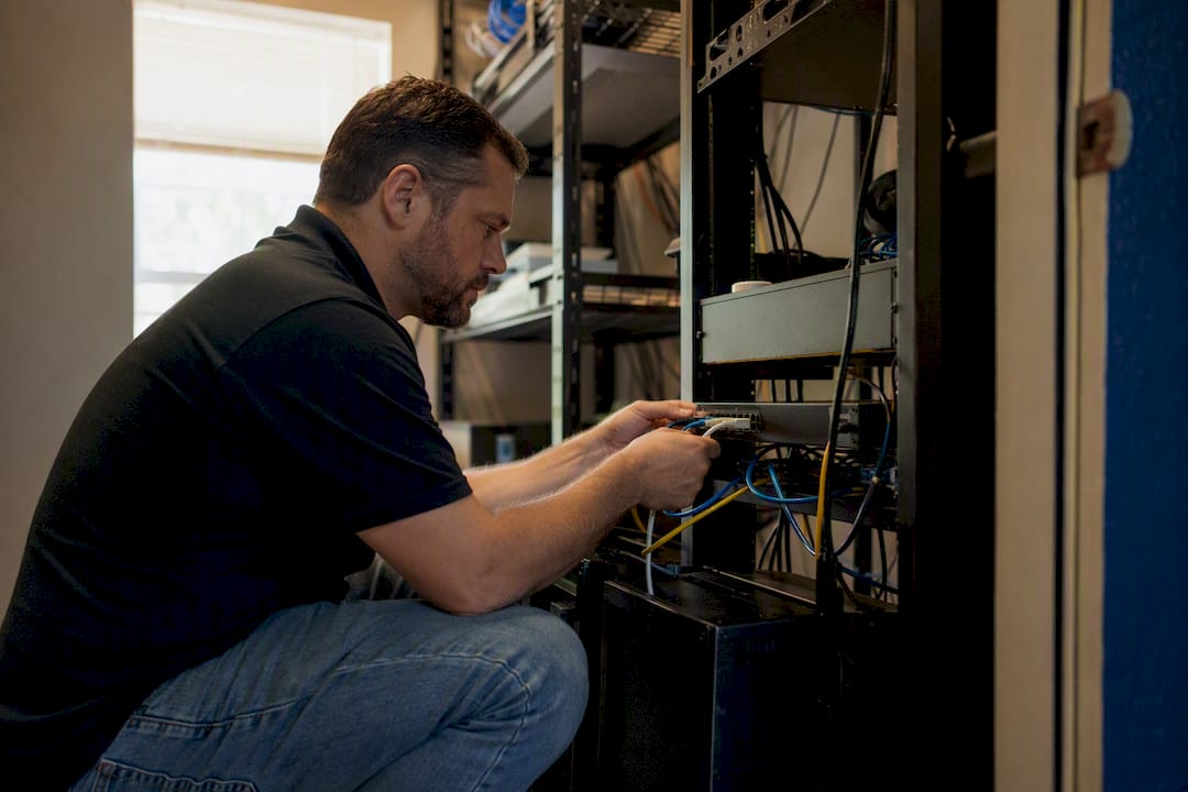 Technician configuring network security device