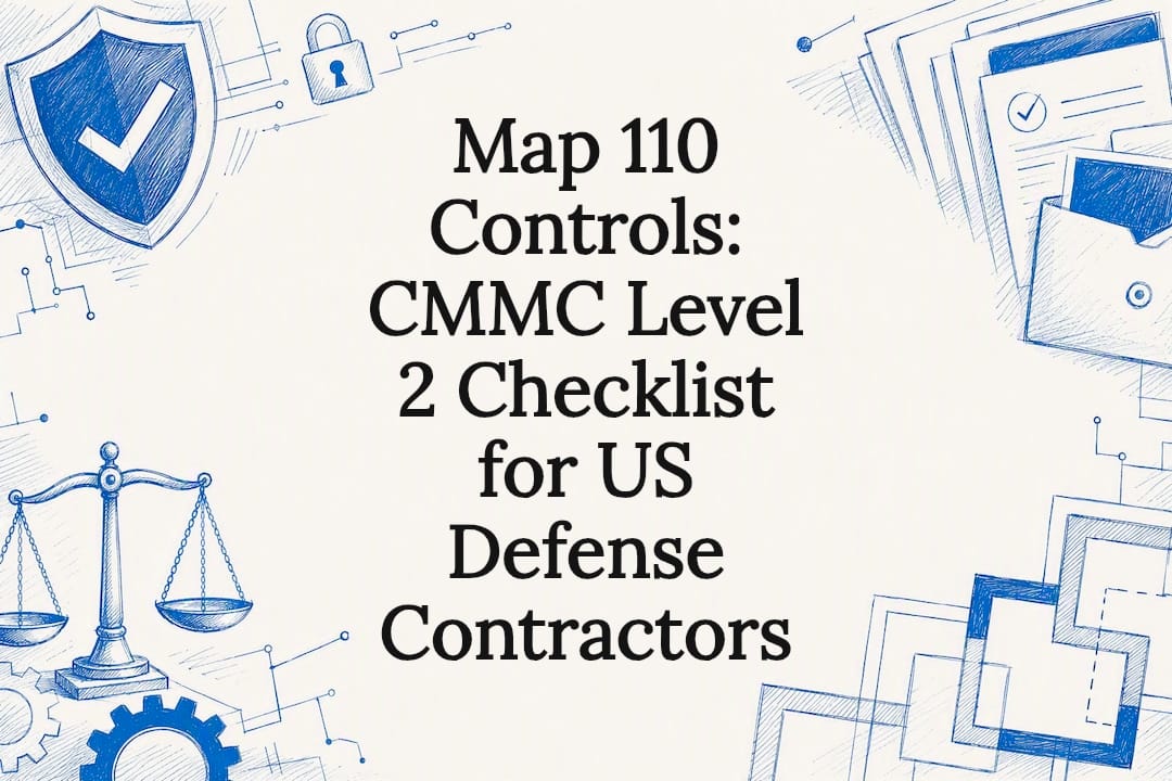CMMC Level 2 checklist title card illustration