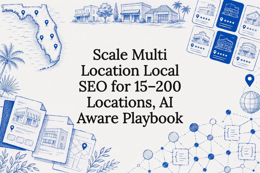 Hand-drawn multi-location SEO title card