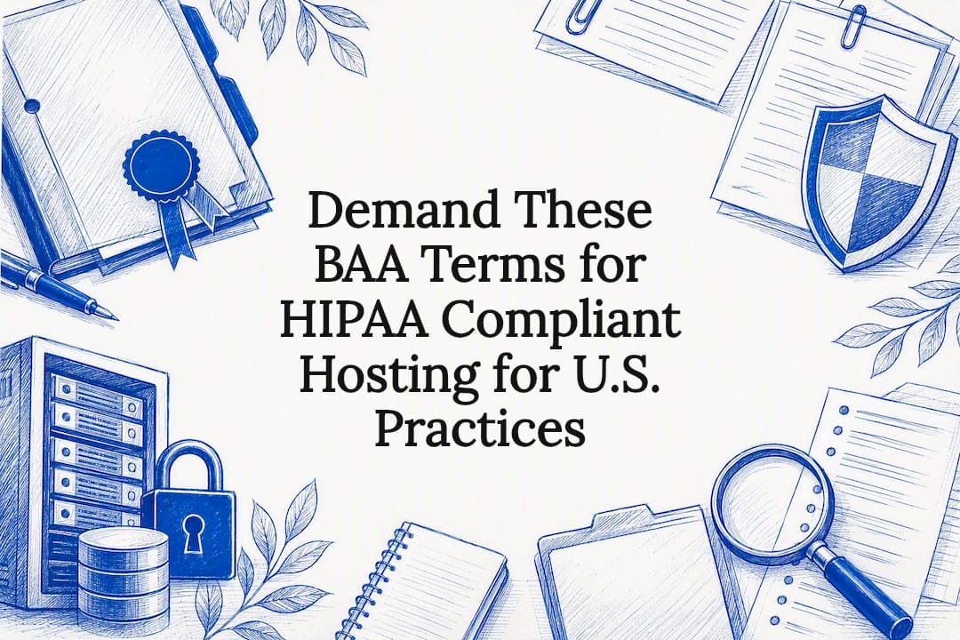 Decorative HIPAA hosting title card