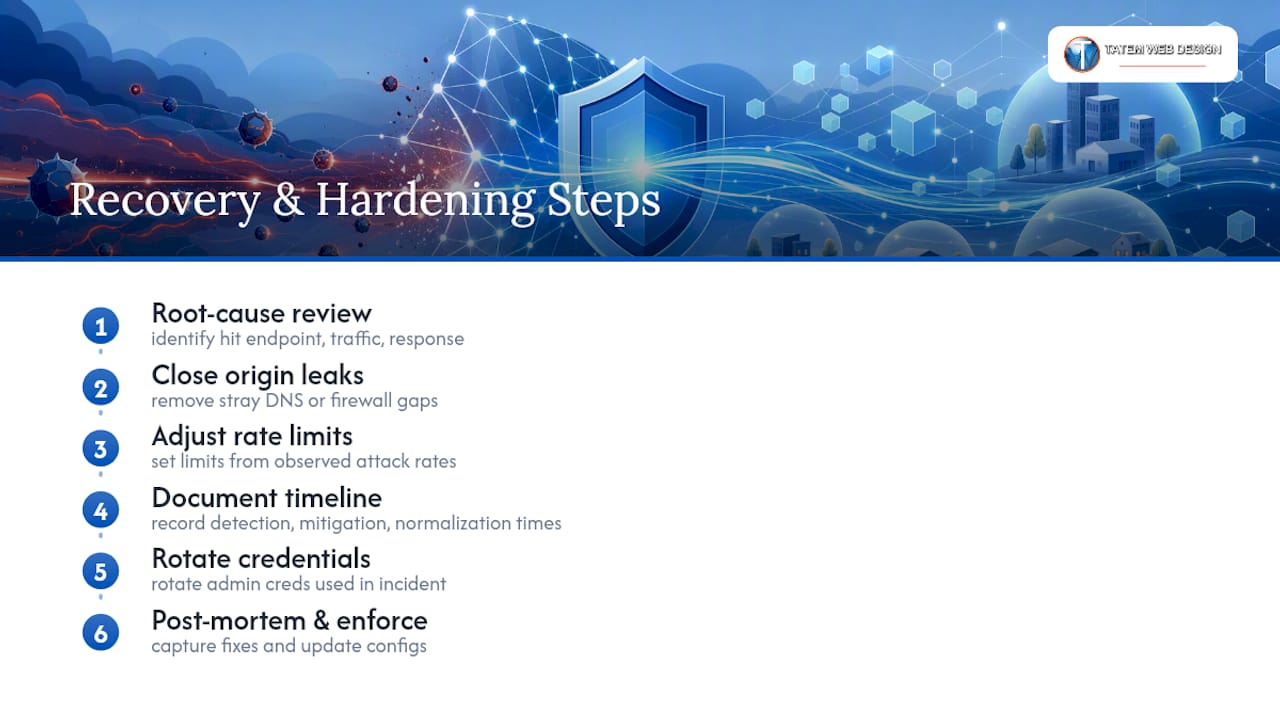 Best Practices for Recovering and Hardening After an Attack — overview diagram