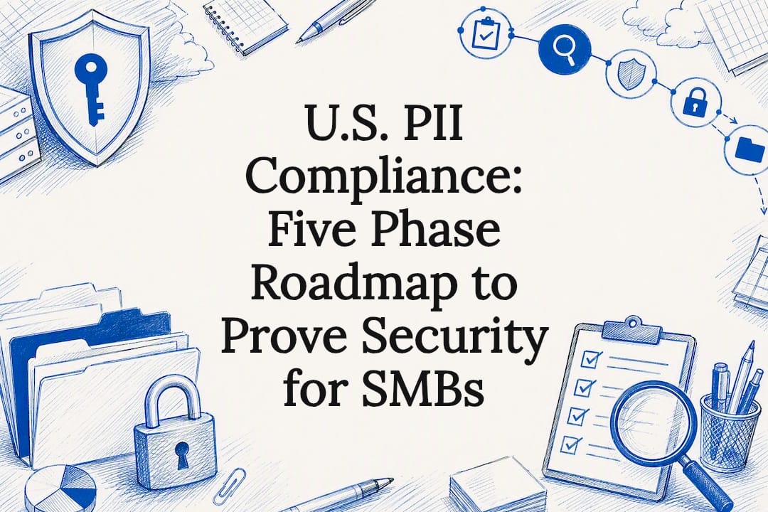 Decorative PII compliance roadmap title card