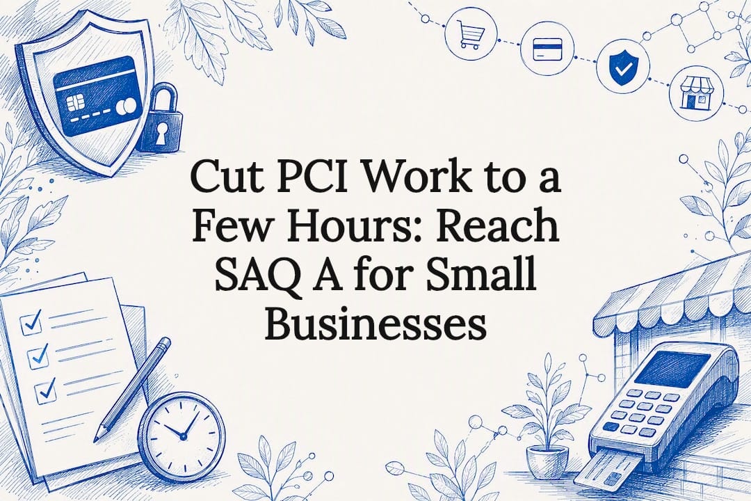 Decorative PCI compliance title card illustration