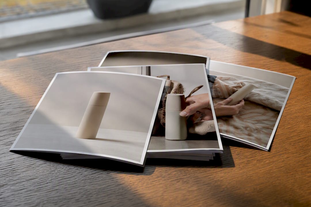 Stack of layered product and lifestyle images